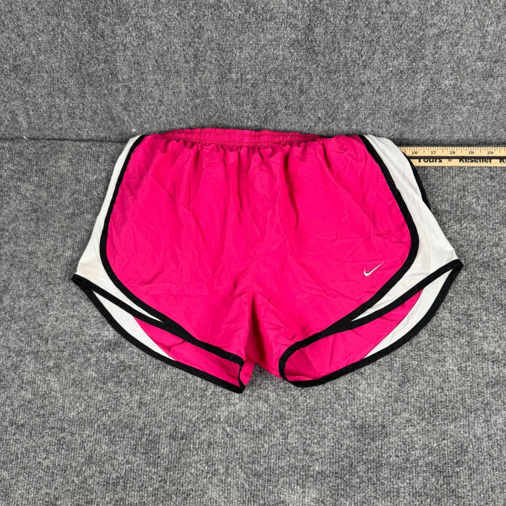 Nike Shorts Womens Size M Pink Dri-Fit Running Athletic Mesh Trim